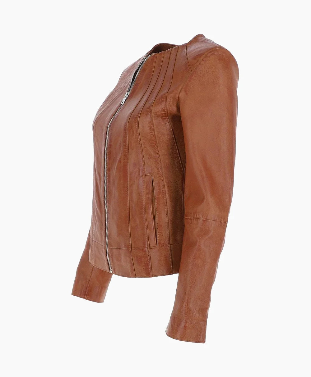 Leather Jacket Tan Cordova