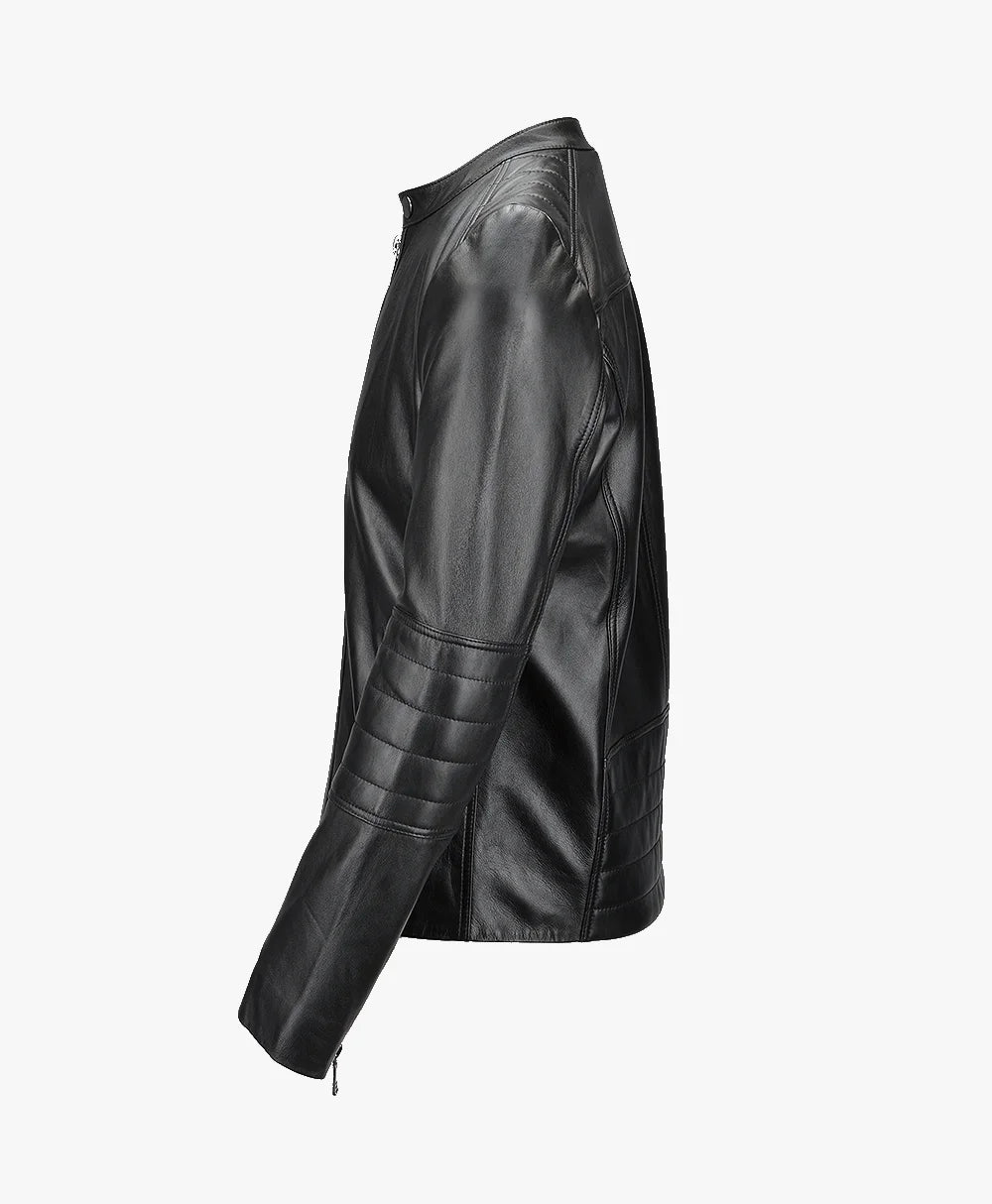 Leather Biker Jacket Black Corpus