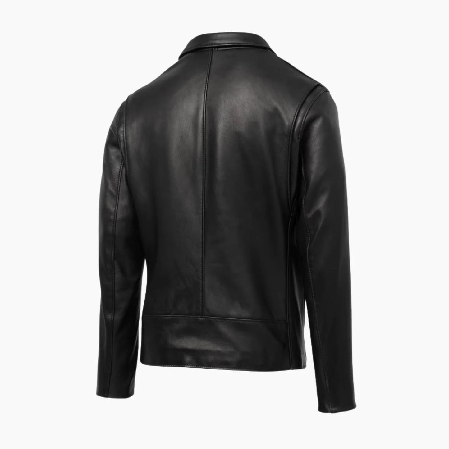N.Y.C. Men’s Black Leather Delivery Jacket