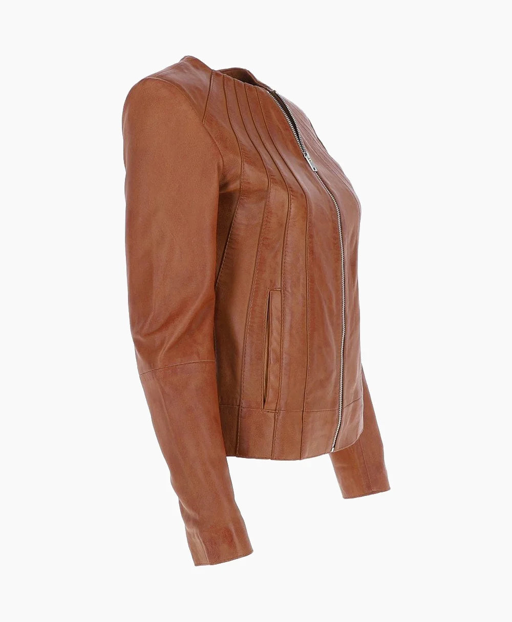 Leather Jacket Tan Cordova