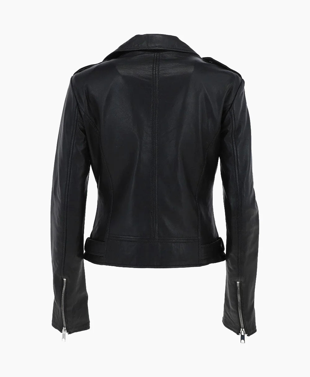 Leather Jacket Black Hayward