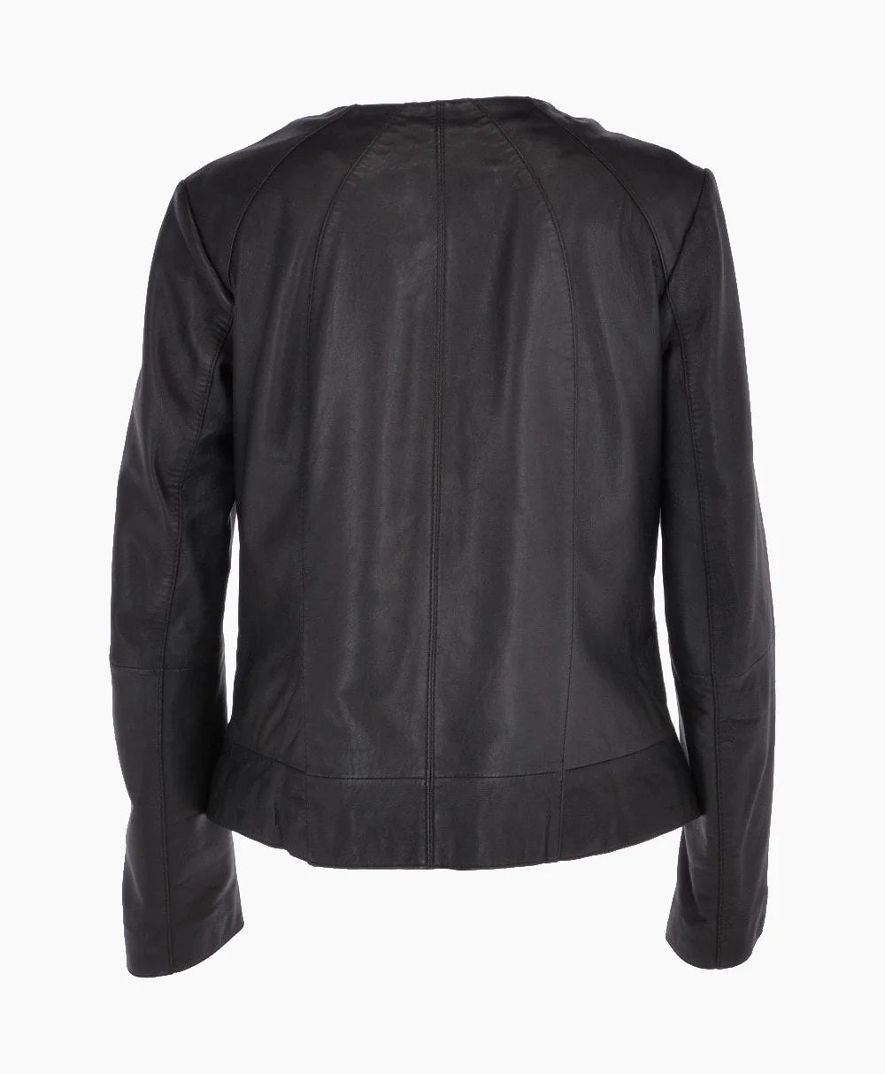 Leather Jacket Black Carmel