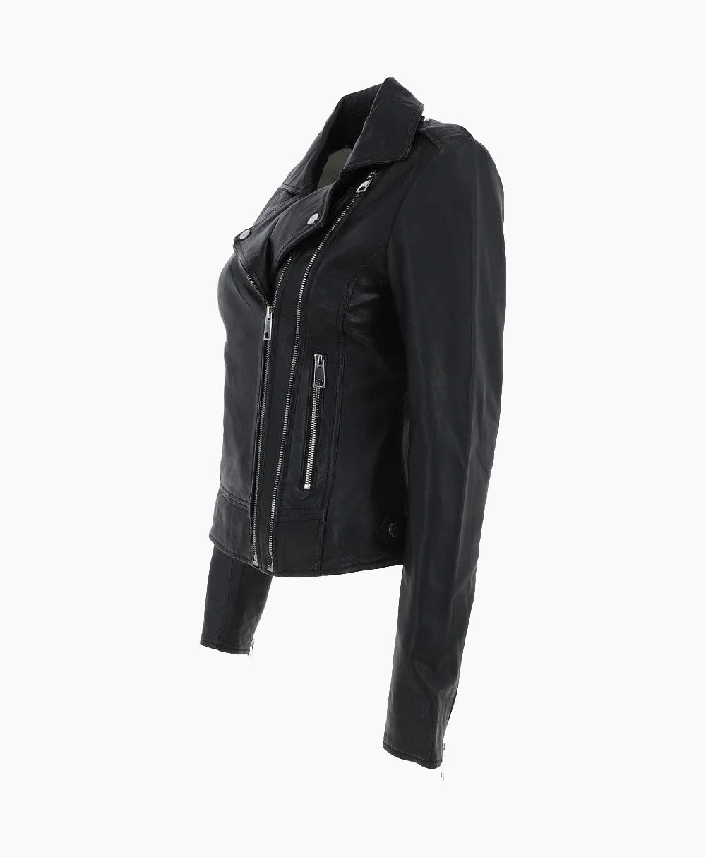 Leather Jacket Black Hayward