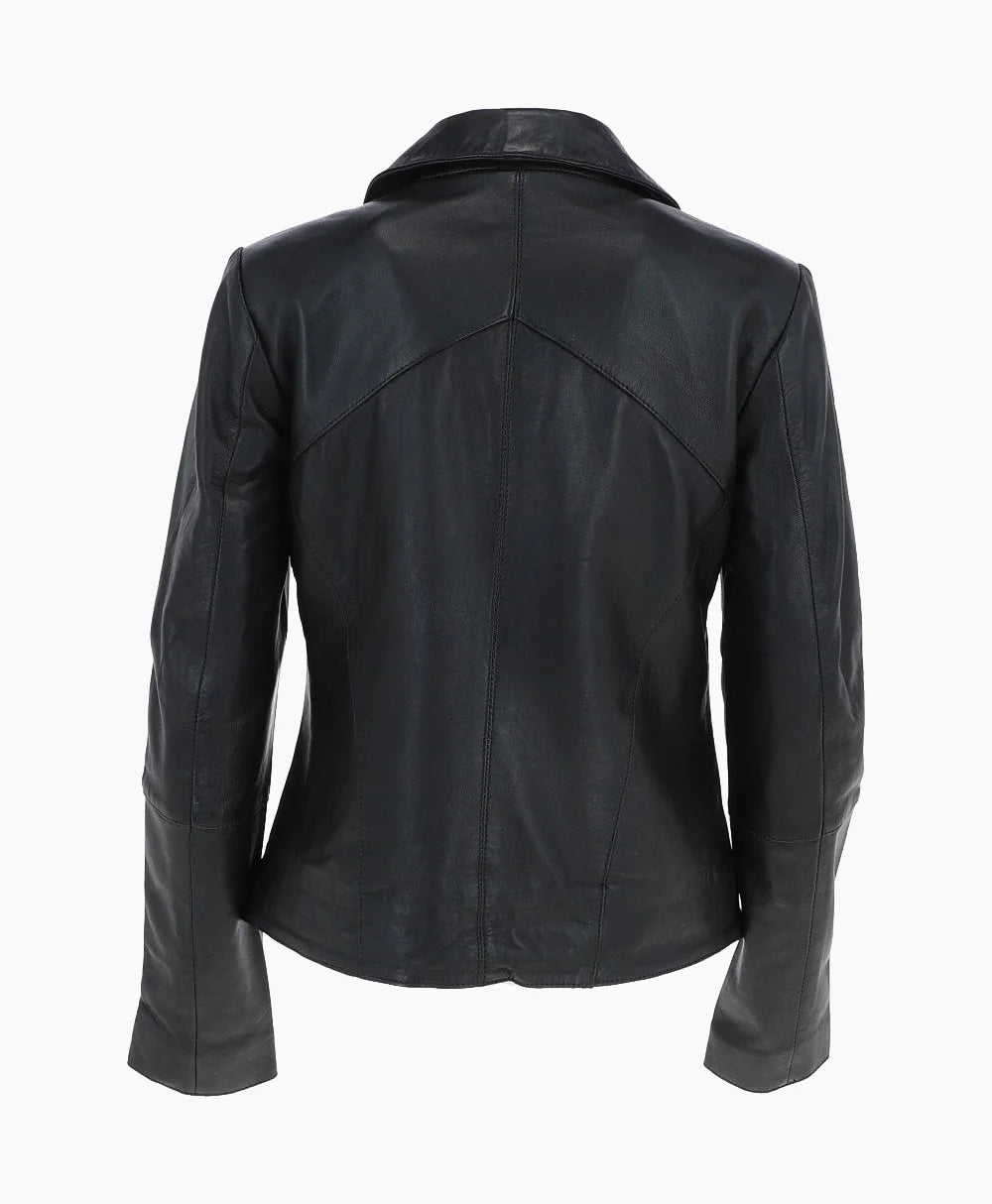 Leather Biker Jacket Black El Dorado