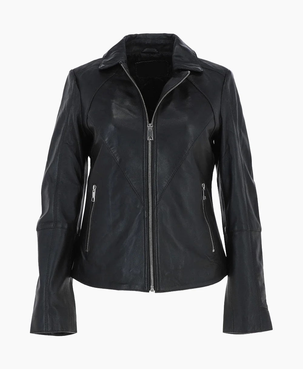 Leather Biker Jacket Black El Dorado