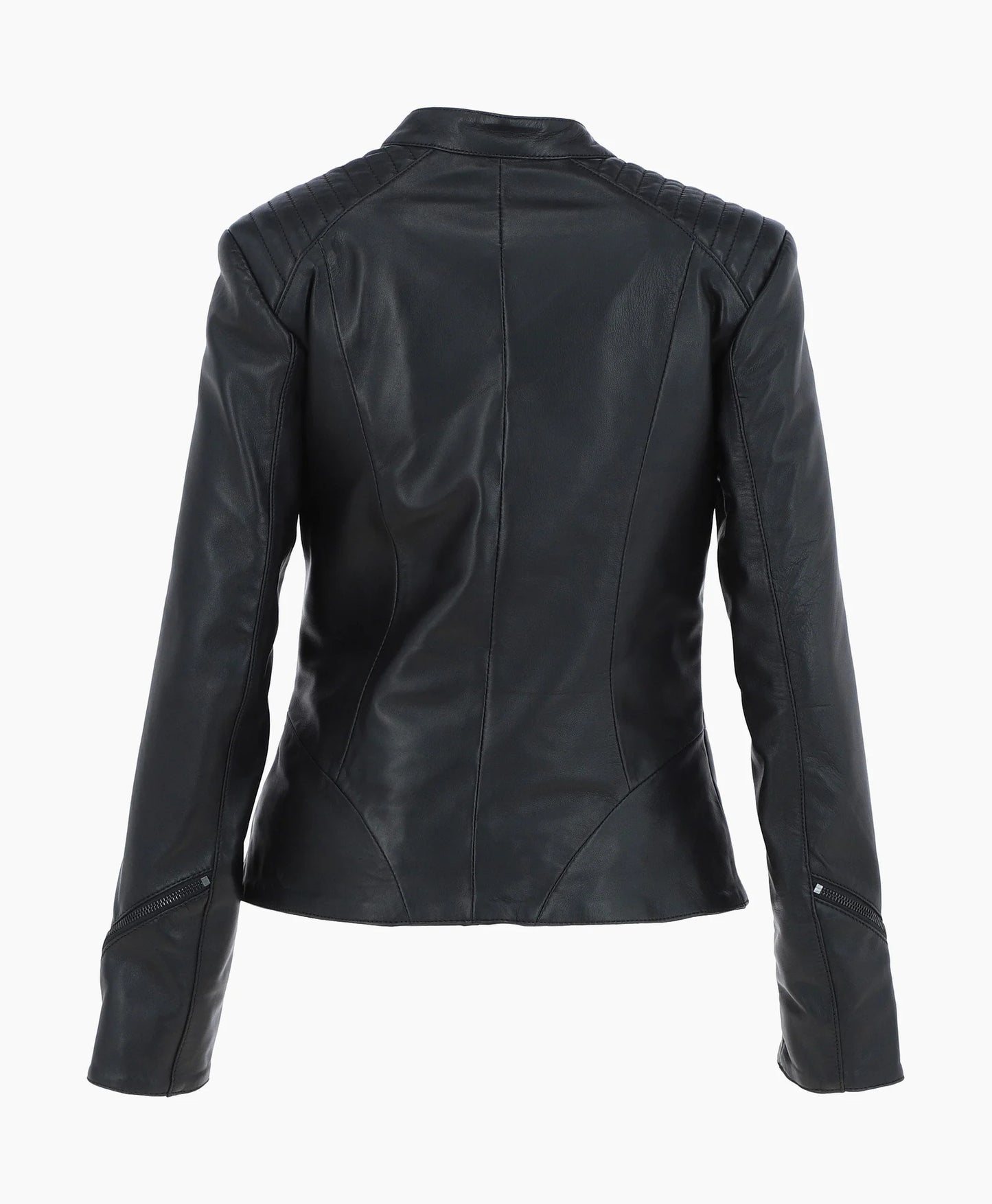 Leather Biker Jacket Black Mundelein
