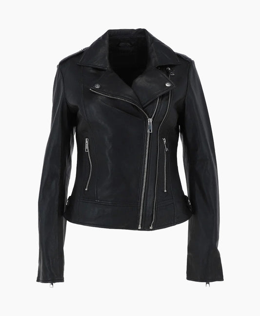 Leather Jacket Black Hayward