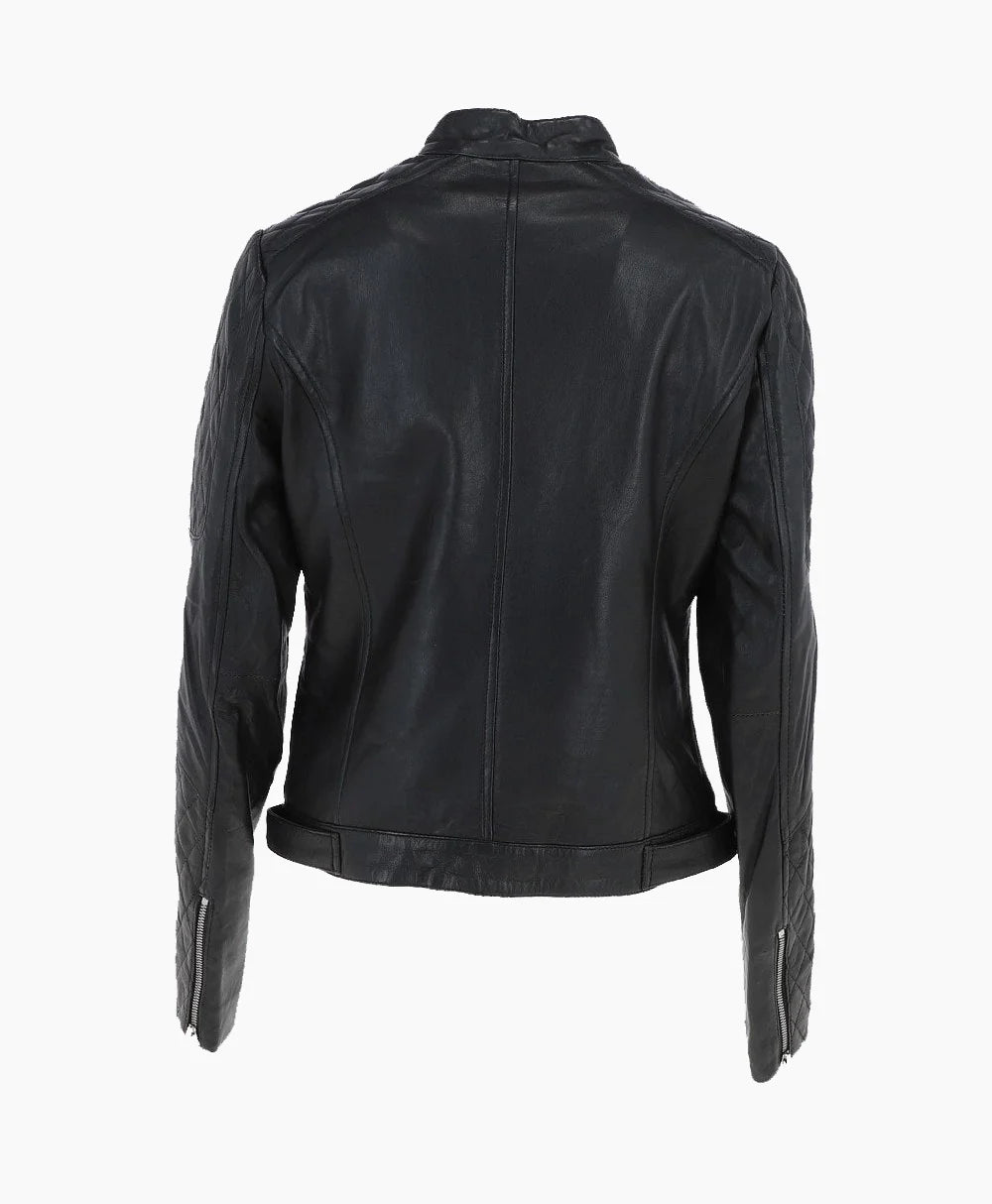 Leather Jacket Black Malibu