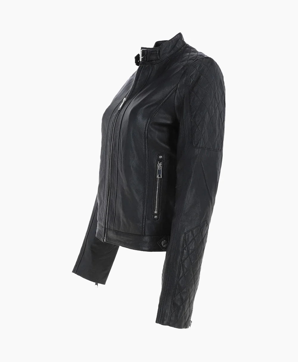 Leather Jacket Black Malibu