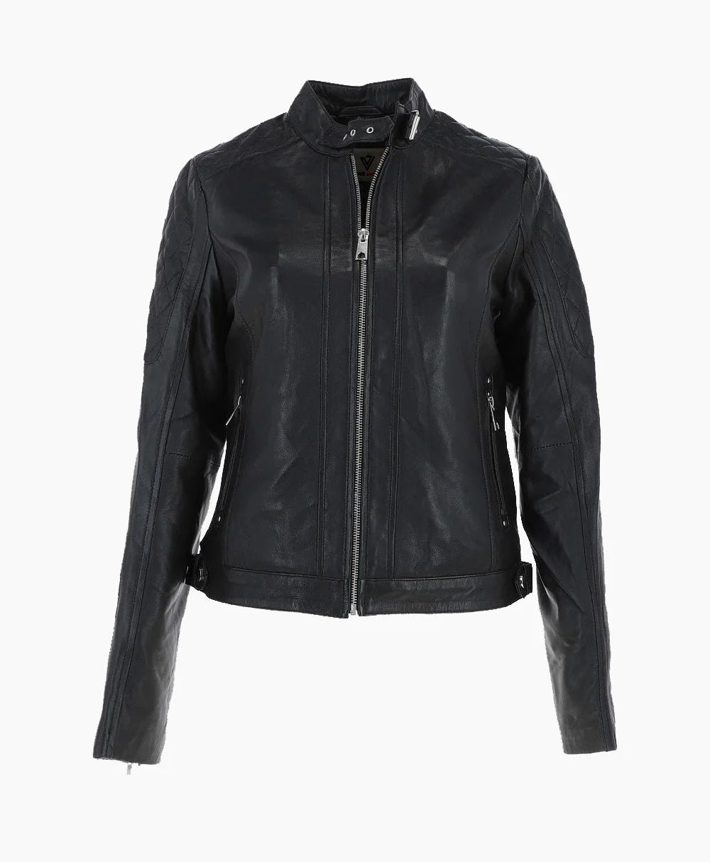Leather Jacket Black Malibu