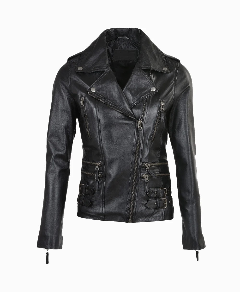 Leather Jacket Black Muncie