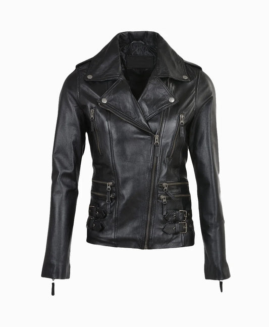 Leather Jacket Black Muncie