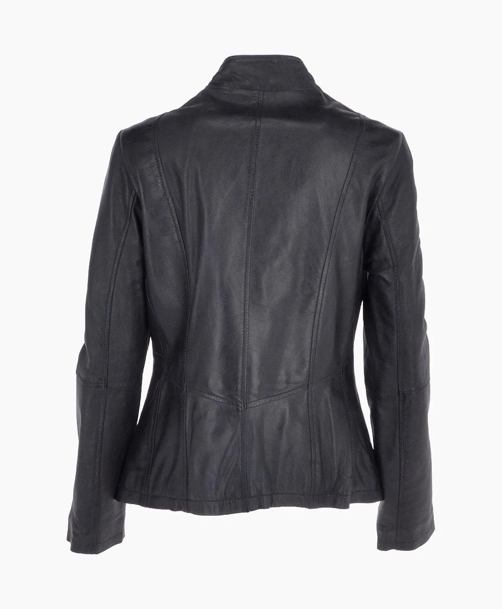 Leather Jacket Navy Ocala