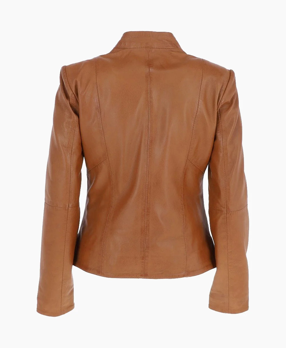 Leather Jacket Tan Amesbury