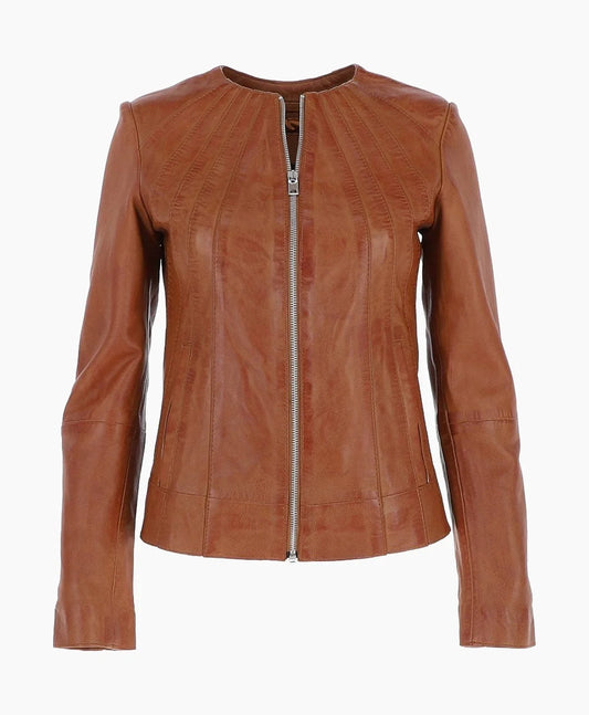 Leather Jacket Tan Cordova