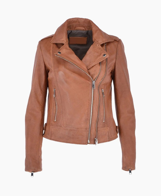 Leather Jacket Tan Hayward