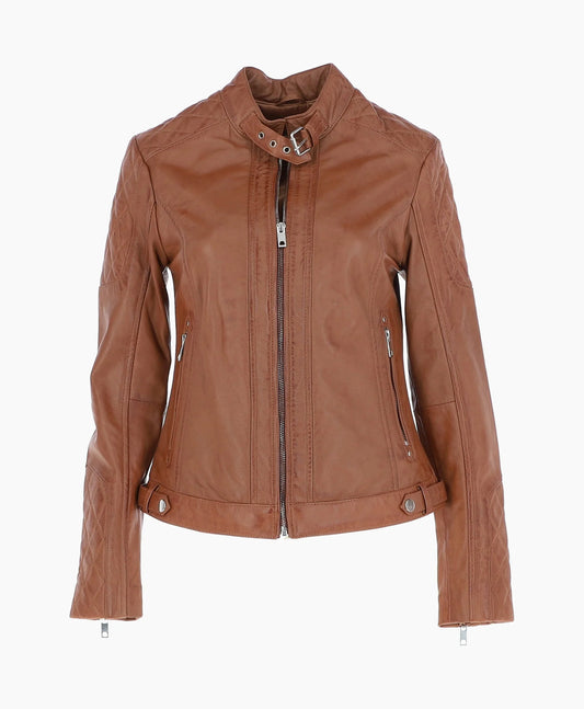 Leather Jacket Tan Malibu