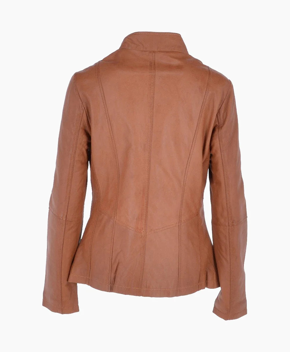 Leather Jacket Tan Ocala