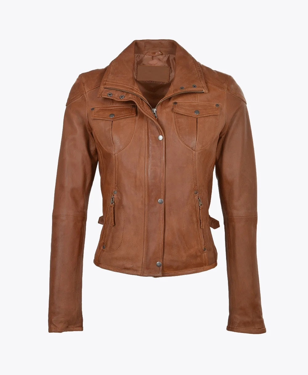 Leather Jacket Tan Windsor
