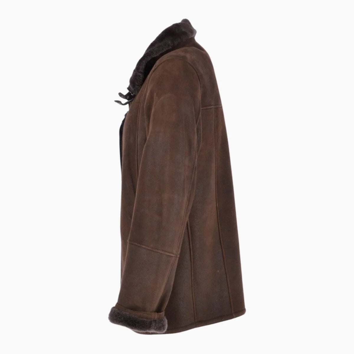 Leather Sheepskin Flying Jacket Brown Anton