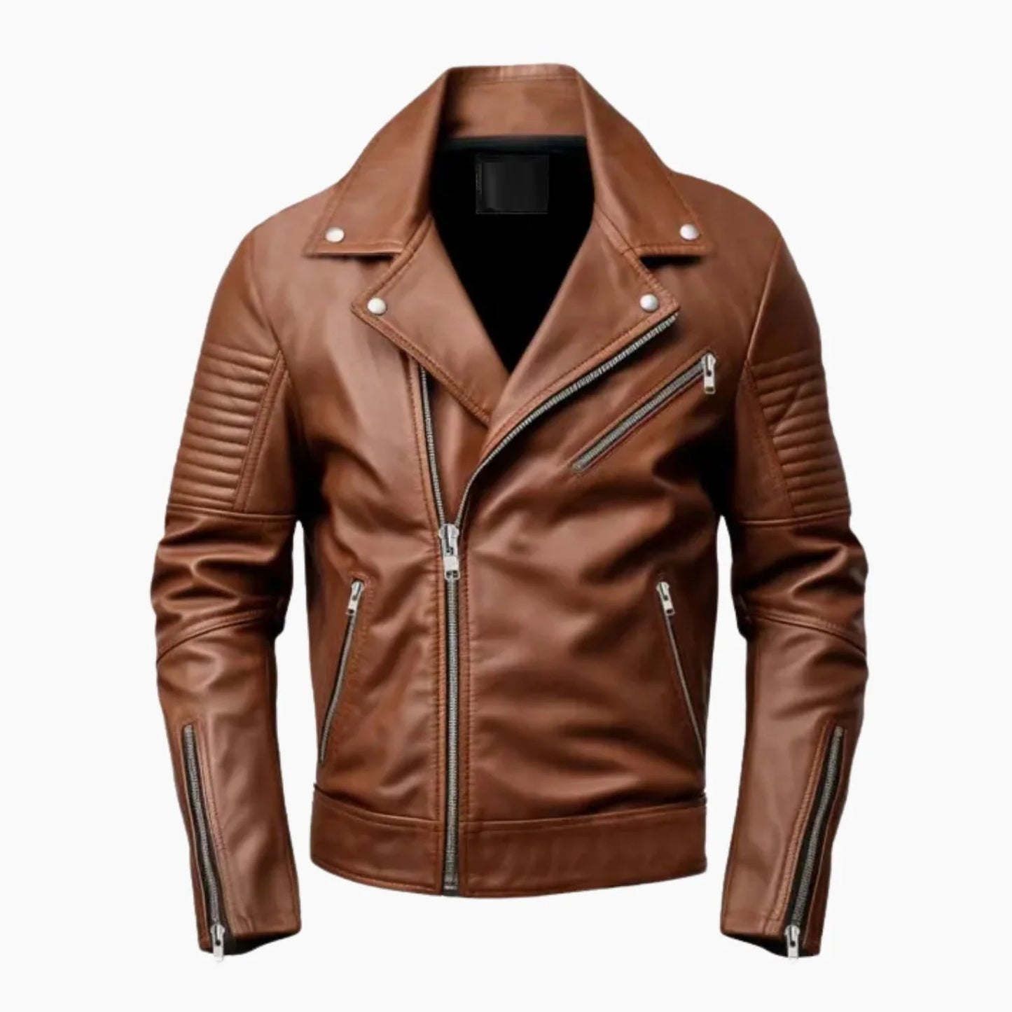 Men’s Brown Biker Leather Jacket