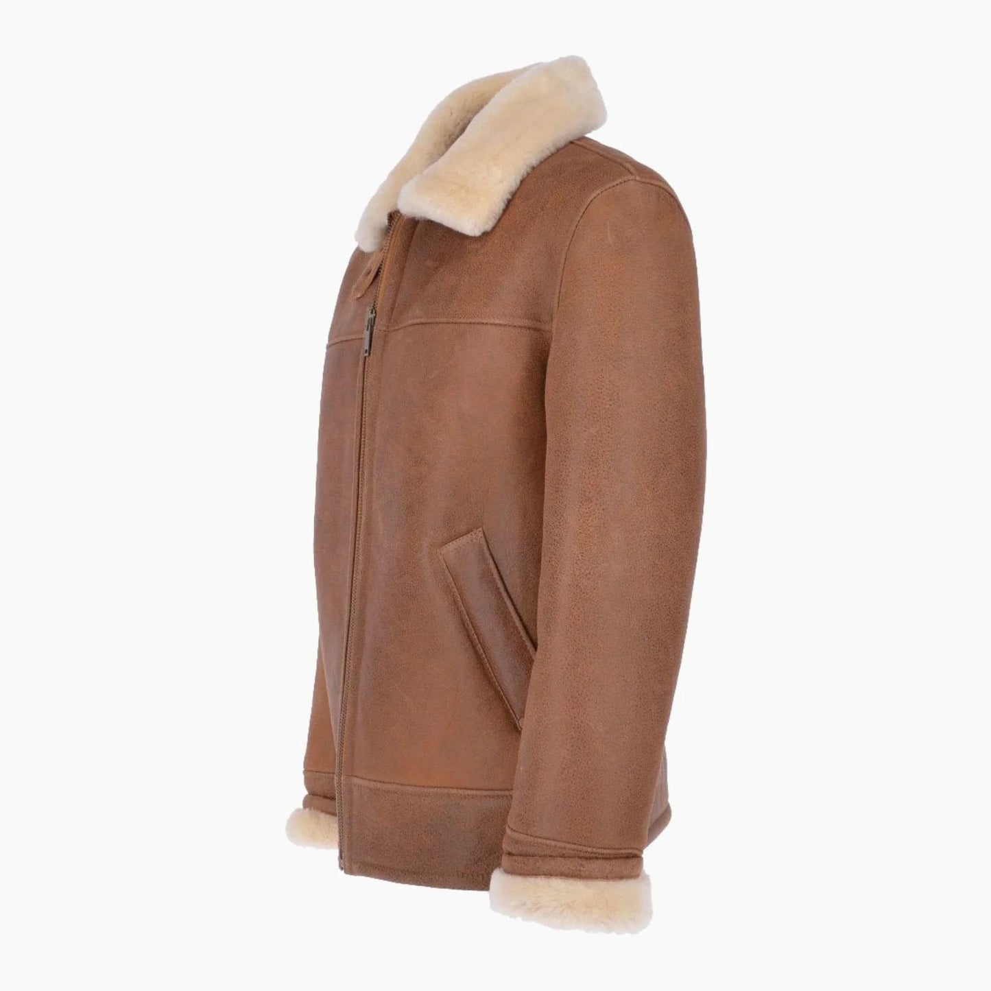 Mens Sheepskin Flying Jacket Tan Colorado