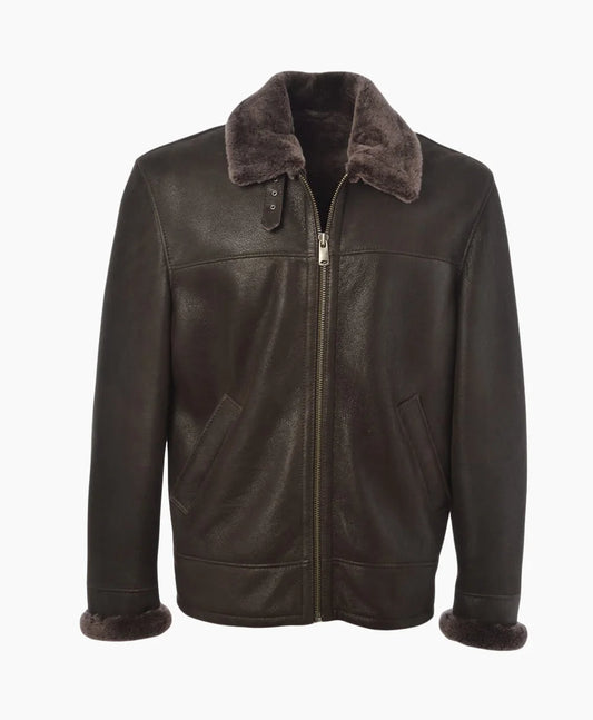 Sheepskin Jacket Dark Brown Colorado