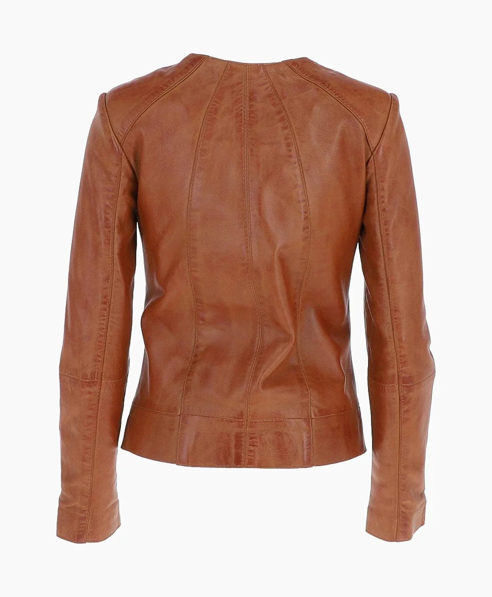 Leather Jacket Tan Cordova