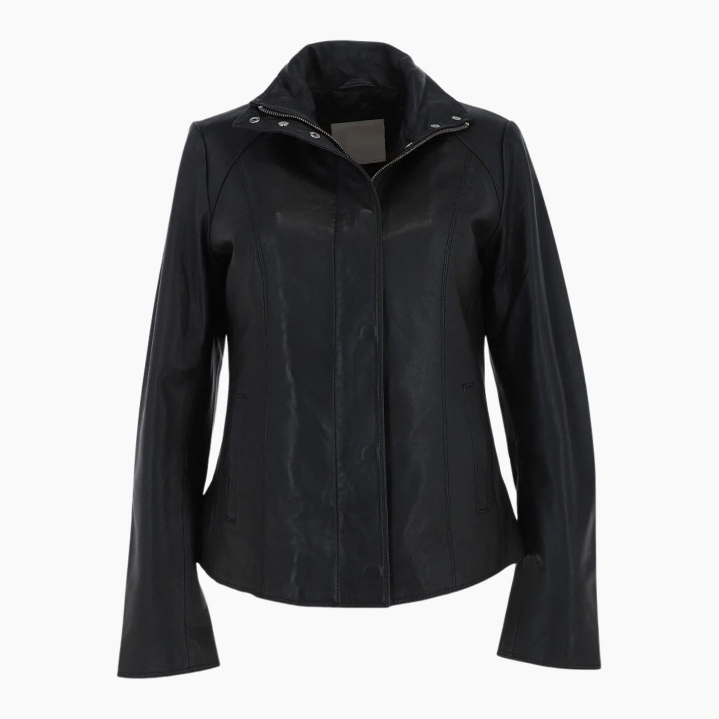 Womens Genuine Leather Jacket Black